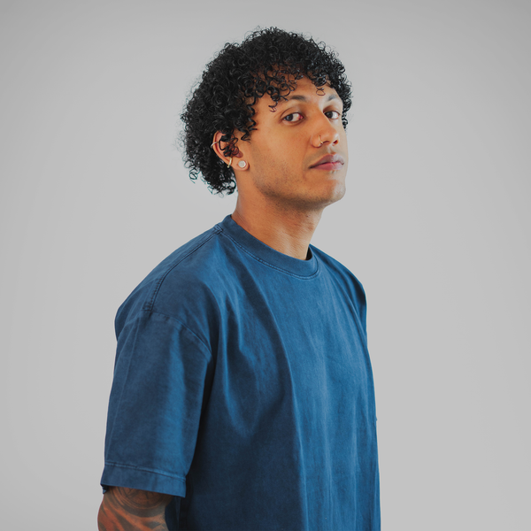 OVERSIZE ACID WASH AZUL TURQUÍ