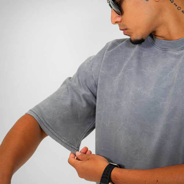 OVERSIZE ACID WASH GRIS