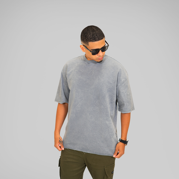 OVERSIZE ACID WASH GRIS