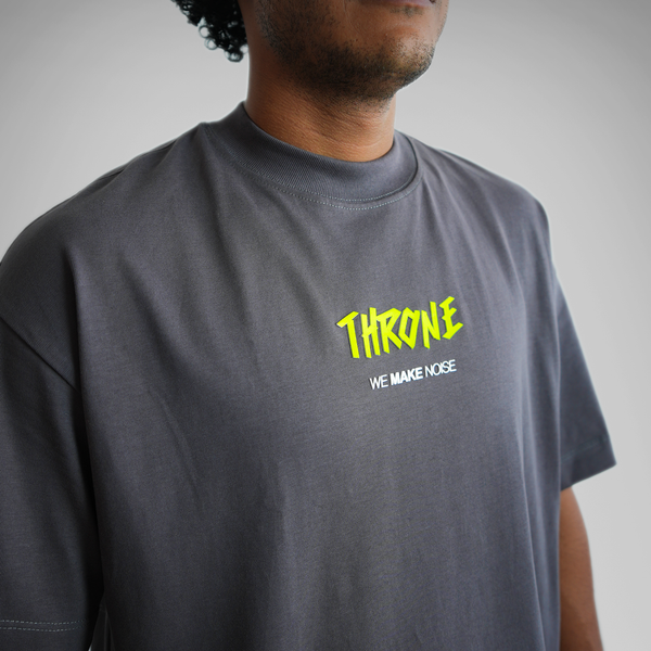 OVERSIZE ESTAMPADA MAKE NOISE GRIS