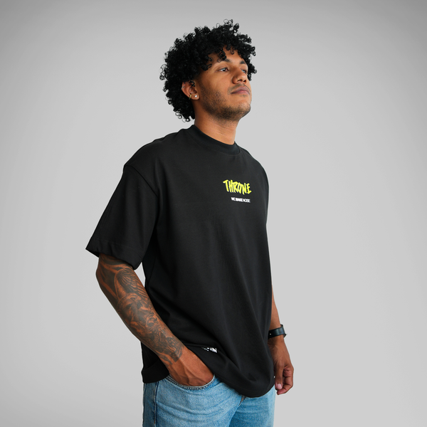 OVERSIZE ESTAMPADA MAKE NOISE NEGRA