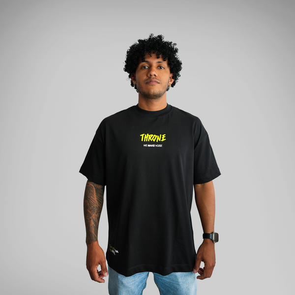 OVERSIZE ESTAMPADA MAKE NOISE NEGRA