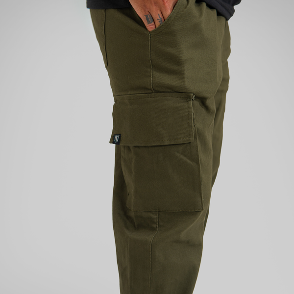 CARGO DRILL VERDE MILITAR