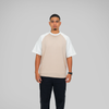 OVERSIZE RANGLAN BEIGE, BLANCO