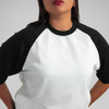 OVERSIZE RANGLAN BLANCO, NEGRO