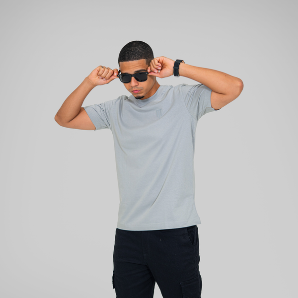 CAMISETA BASIC GRIS PLATA