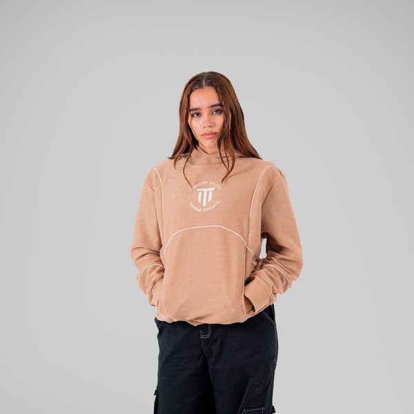 HOODIE TEJIDO CAFE