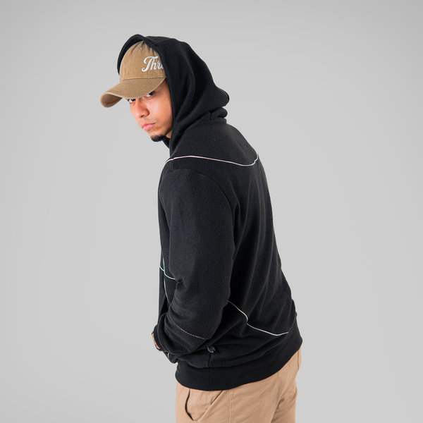 HOODIE TEJIDO NEGRO