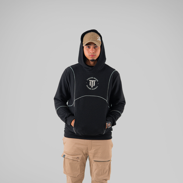 HOODIE TEJIDO NEGRO