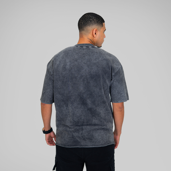 OVERSIZE ACID WASH NEGRA
