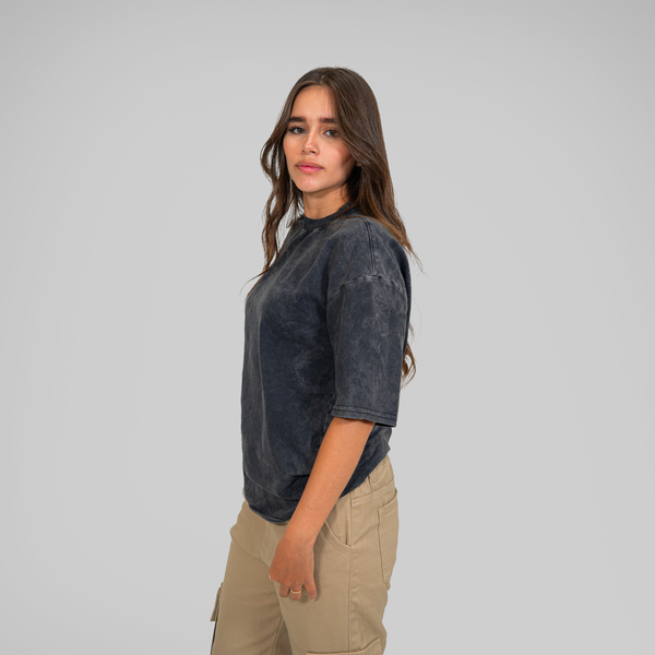 OVERSIZE ACID WASH NEGRA