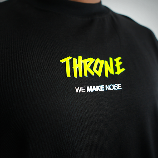 OVERSIZE ESTAMPADA MAKE NOISE NEGRA