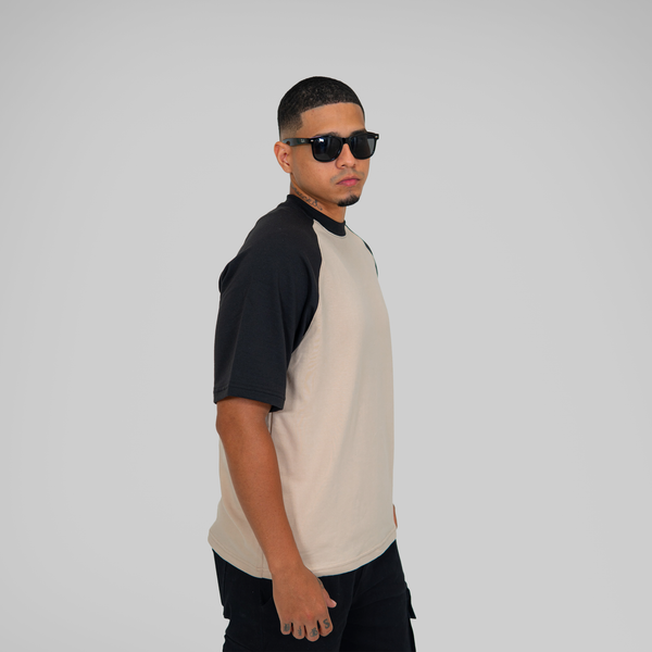 OVERSIZE RANGLANBEIGE, NEGRO
