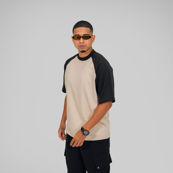 OVERSIZE RANGLANBEIGE, NEGRO