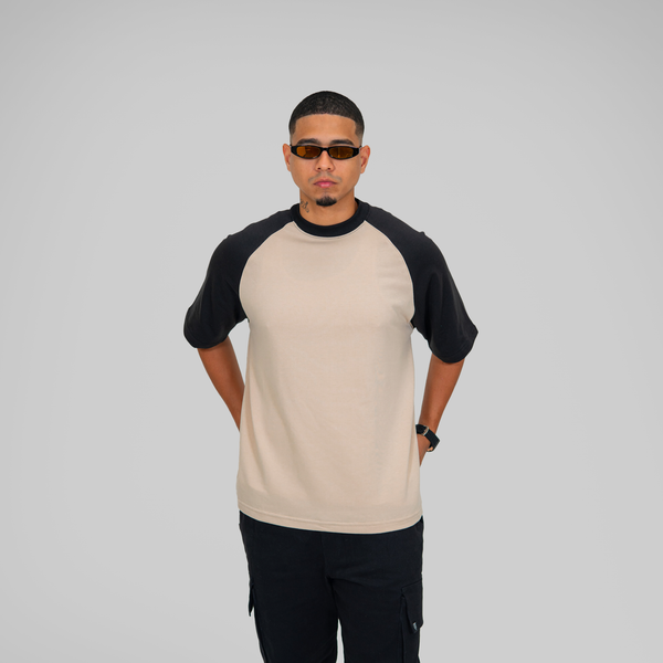 OVERSIZE RANGLANBEIGE, NEGRO